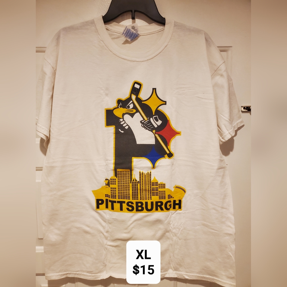 Custom Pittsburgh Steelers, Penguins, Pirates tshirt, Steel City Ultimate Fan